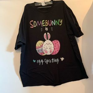 Maternity Easter shirt some bunny is expecting 3X